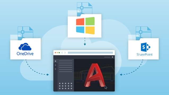 Microsoft OneDrive and SharePoint with Autodesk AutoCAD